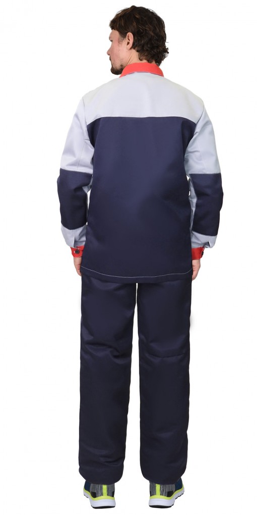 Костюм СИРИУС-АСПЕКТ куртка, брюки темно-синий со светло-серым и красным