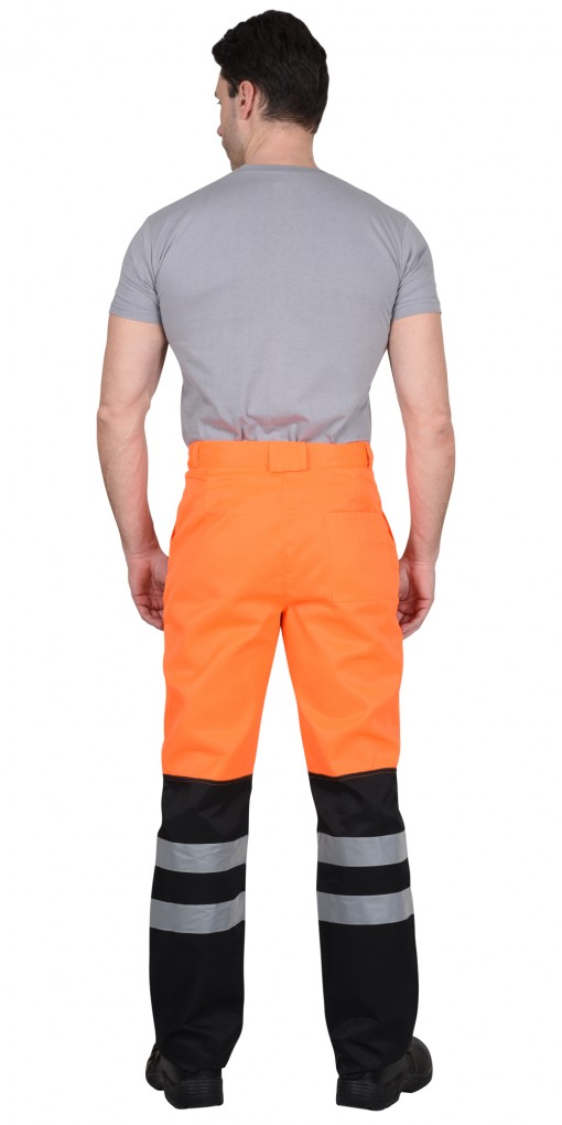 Костюм СИРИУС-МАГИСТРАЛЬ-ЛЮКС : куртка, брюки оранжевый с чёрным и СОП