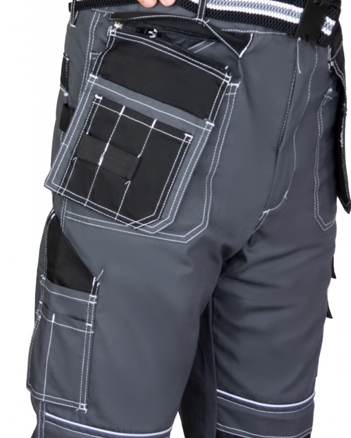 Брюки СИРИУС-ПРЕСТИЖ-Л темно-серые с черным