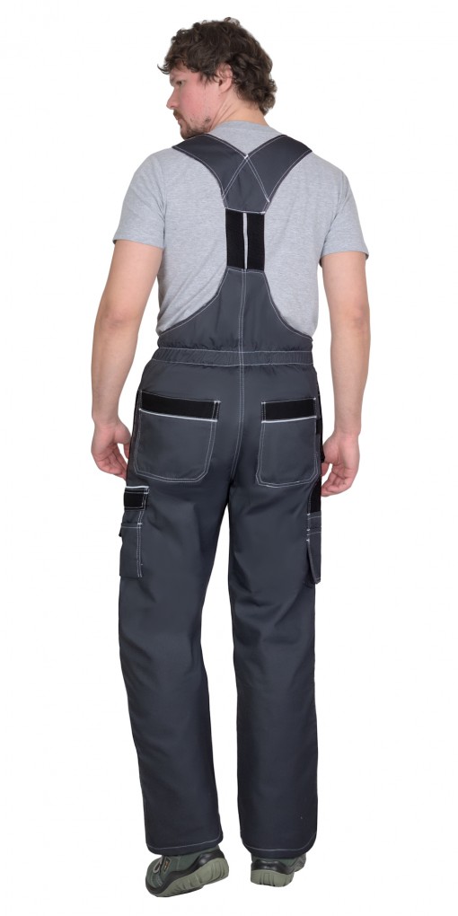 Полукомбинезон СИРИУС-ПРЕСТИЖ-Л темно-серый с черным