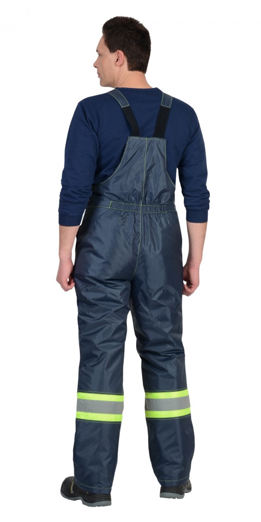 Костюм СИРИУС-ТЕРМИНАЛ зимний: куртка, полукомбинезон лимонный с синим тк. Оксфорд