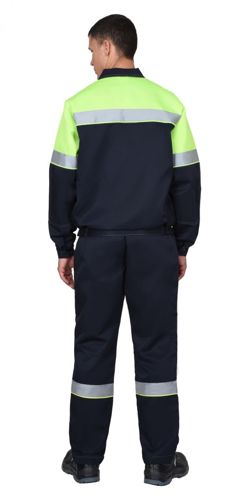 Костюм СИРИУС-ЛЕГИОНЕР куртка/полукомбинезон синий с лимонным и СОП