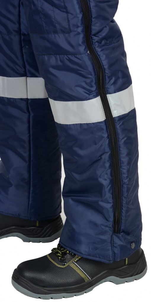 Костюм СИРИУС-БЕРКУТ зимний: куртка дл., полукомбинезон синий с чёрным и СОП 50 мм