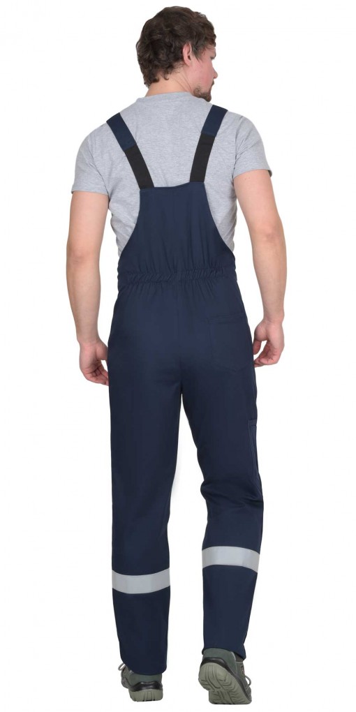 Костюм СИРИУС-СУРГУТ летний: куртка/полукомбинезон тёмно-синий с васильковым и СОП