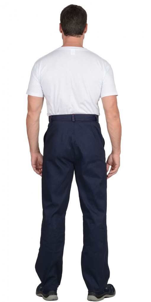 Костюм  СИРИУС-ИМПУЛЬС: куртка, брюки синий с красным кантом ( узб. Саржа)