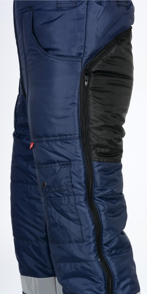 Костюм СИРИУС-БЕРКУТ зимний: куртка дл., полукомбинезон синий с чёрным и СОП 50 мм