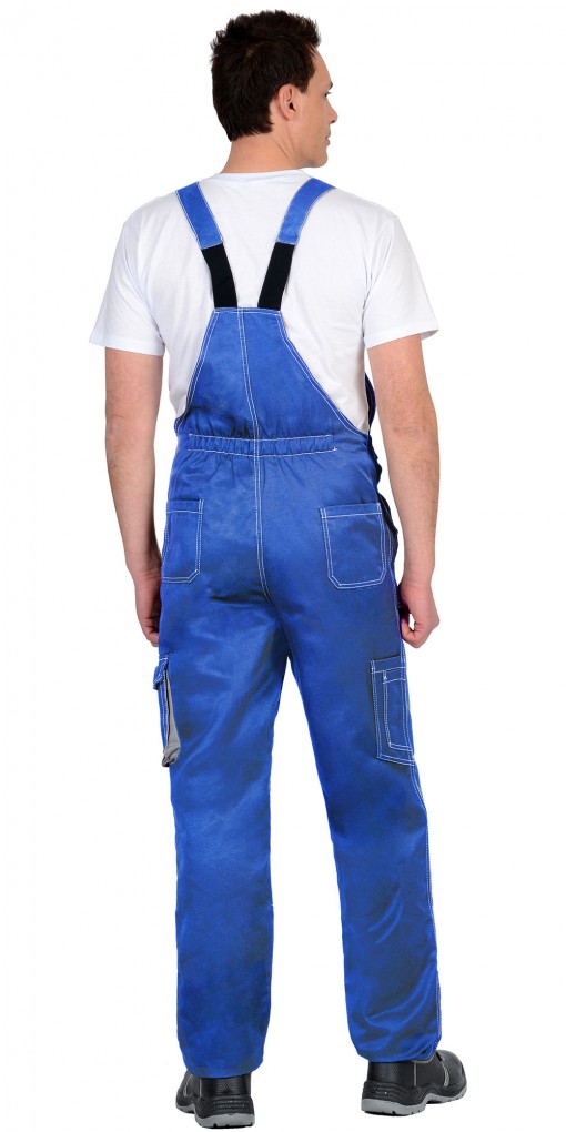 Полукомбинезон СИРИУС-CROWN васильковый со светло-серым