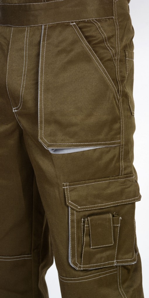 Полукомбинезон СИРИУС-CROWN хаки со светло-серым