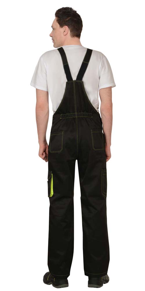 Полукомбинезон СИРИУС-CROWN черный с неоновым