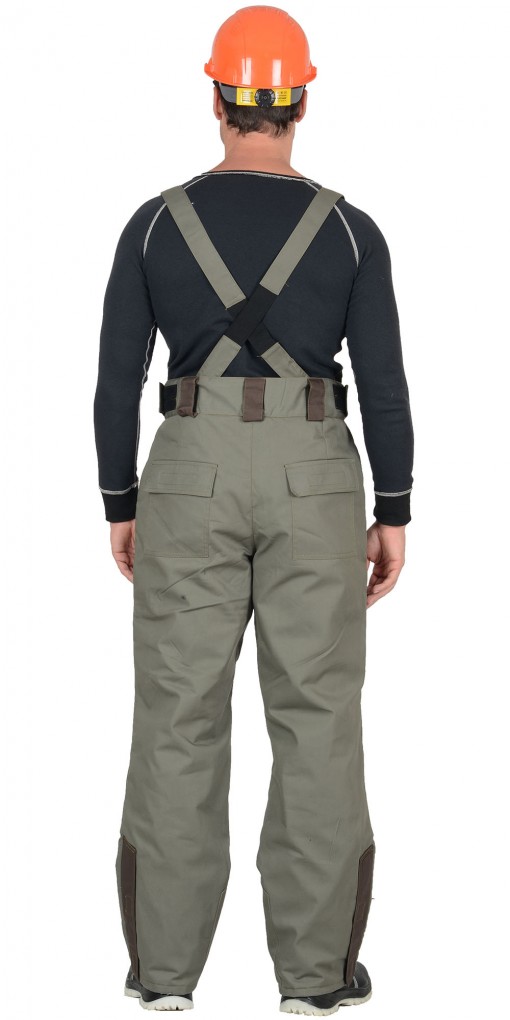 Костюм СИРИУС-Кобальт зимний: куртка, брюки, оливковый с темно-коричневым