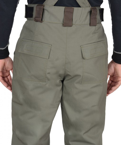 Костюм СИРИУС-Кобальт зимний: куртка, брюки, оливковый с темно-коричневым