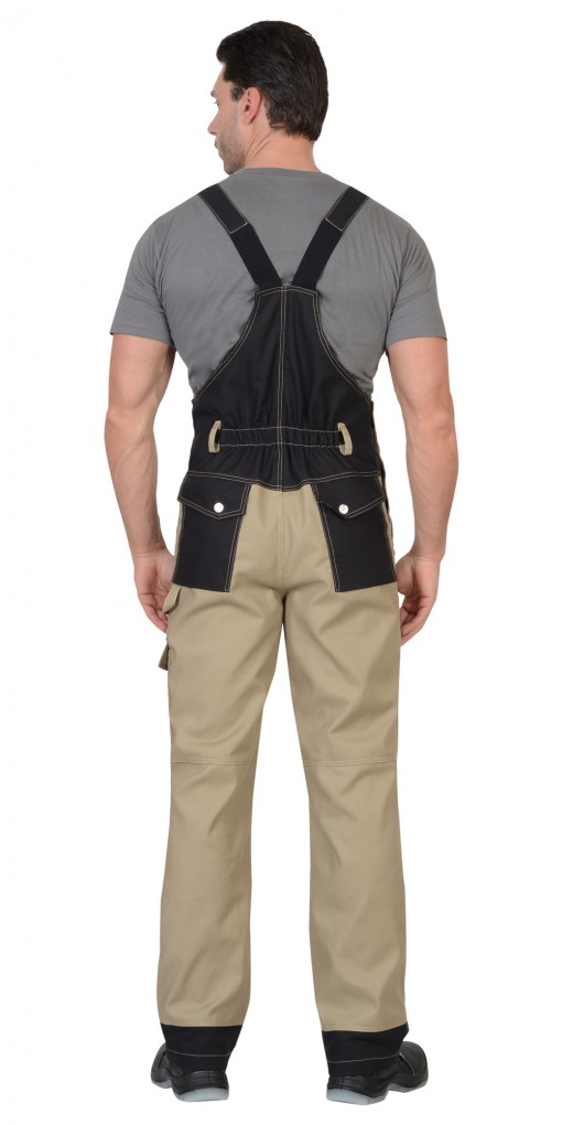 Полукомбинезон СИРИУС-ВЕСТ-ВОРК бежевый с черным