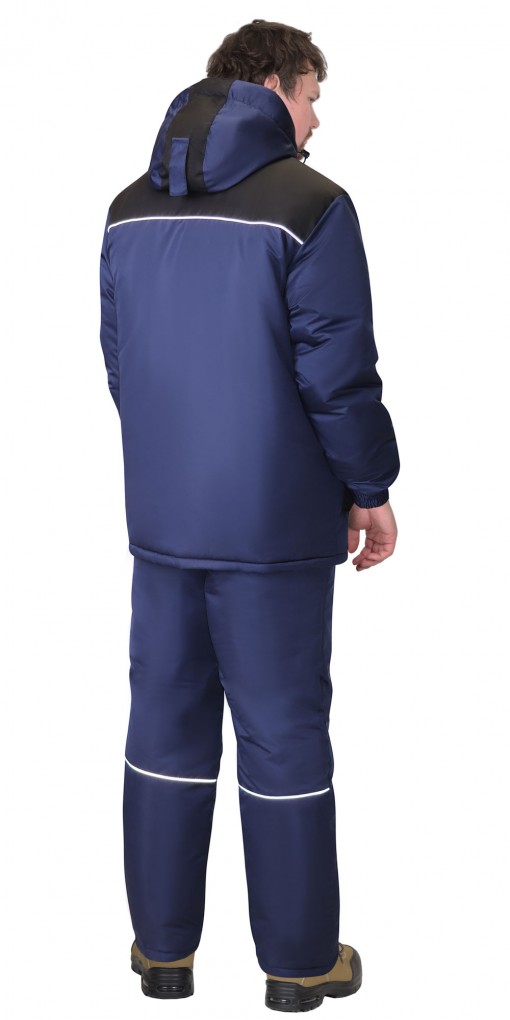 Костюм СИРИУС-КОМФОРТ зимний: куртка,брюки синий с чёрным СК