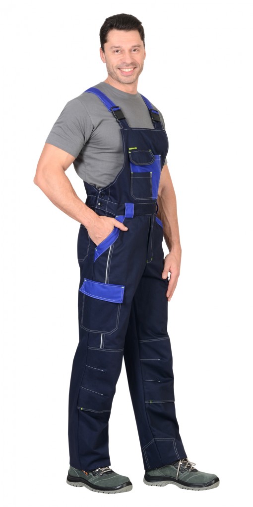 Полукомбинезон СИРИУС-КАРАТ-РОСС темно-синий с васильковым