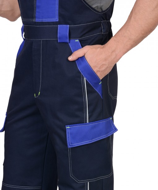 Полукомбинезон СИРИУС-КАРАТ-РОСС темно-синий с васильковым