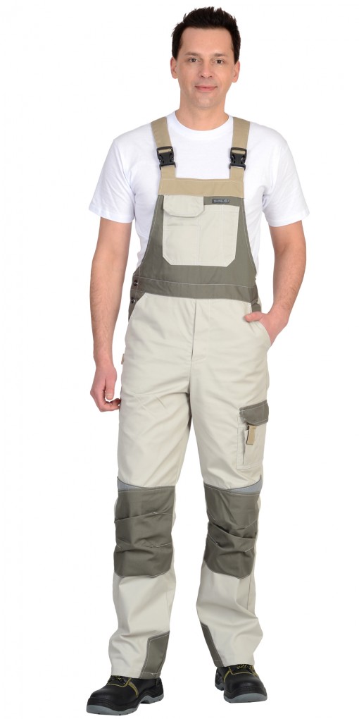 Полукомбинезон СИРИУС-КАСПИЙ молочный с оливковым и песочным и СОП