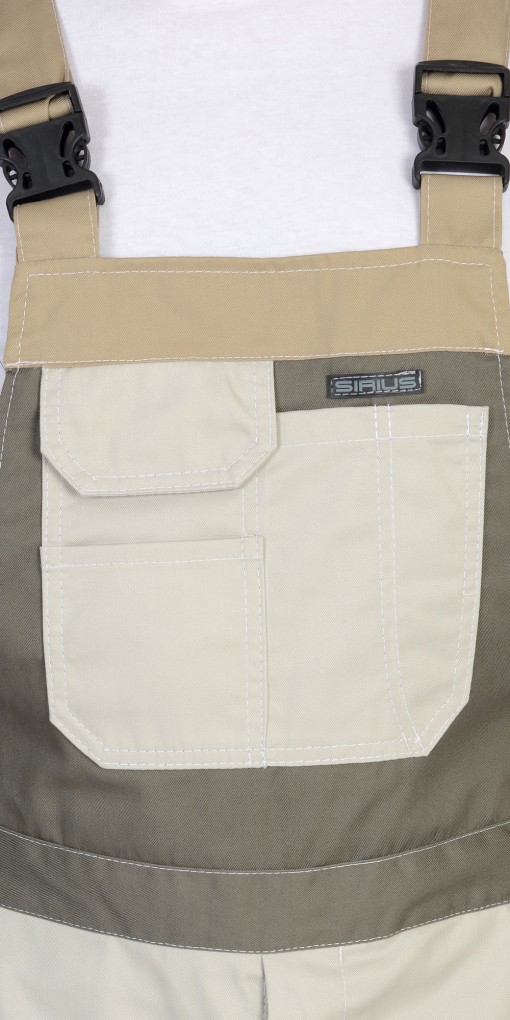 Полукомбинезон СИРИУС-КАСПИЙ молочный с оливковым и песочным и СОП