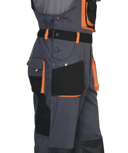 Полукомбинезон СИРИУС-МАНХЕТТЕН темно-серый с оранжевым и черным