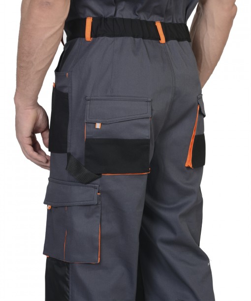 Полукомбинезон СИРИУС-МАНХЕТТЕН темно-серый с оранжевым и черным