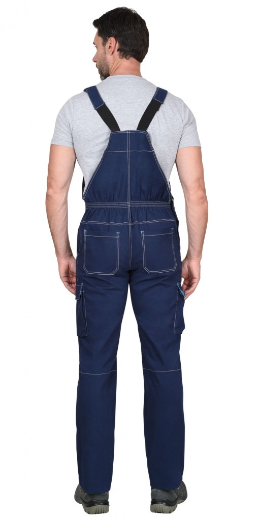 Полукомбинезон СИРИУС-ДЖЕТ синий с голубым стрейч