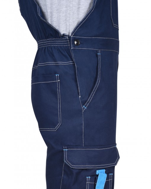 Полукомбинезон СИРИУС-ДЖЕТ синий с голубым стрейч