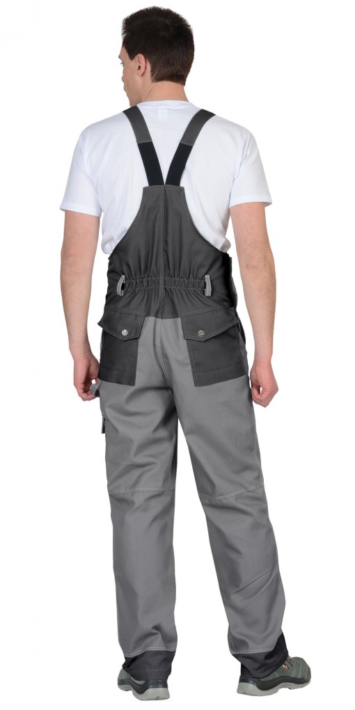 Полукомбинезон СИРИУС-ВЕСТ-ВОРК серый с темно-серым