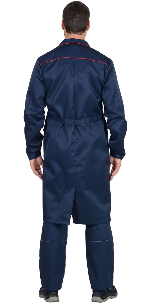 Халат СИРИУС-ТЕХНИК тёмно-синий с красным