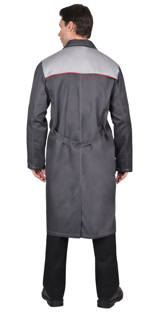 Халат СИРИУС-ФАВОРИТ тёмно-серый со светло-серым