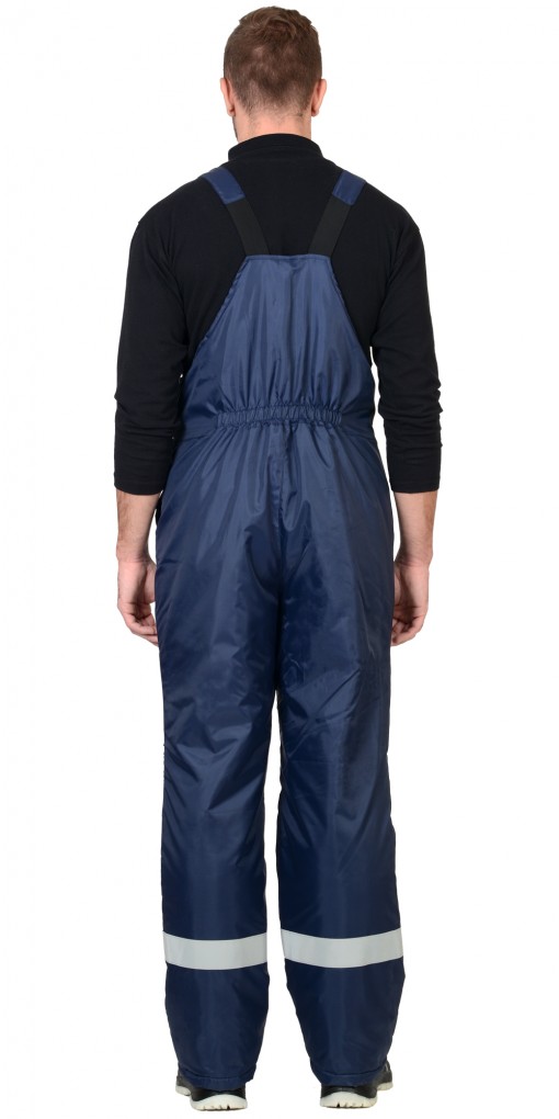 Костюм СИРИУС-ОРБИТА зимний: куртка кор.,полукомбинезон синий с васильковым и СОП