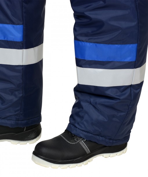 Костюм СИРИУС-ОРБИТА зимний: куртка кор.,полукомбинезон синий с васильковым и СОП