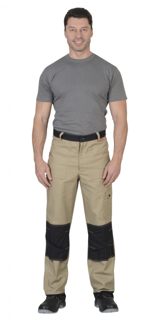 Брюки СИРИУС-ВЕСТ-ВОРК бежевый с черным