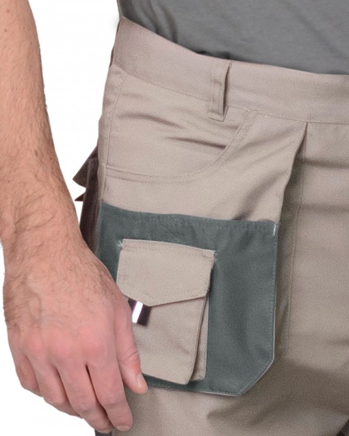 Брюки СИРИУС-ОБЕРОН песочные с зеленым