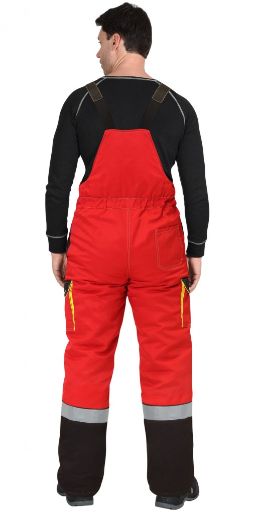 Костюм СИРИУС-ТИТАН зимний: куртка дл, полукомбинезон, красный с черным и СОП