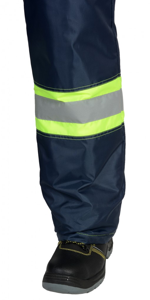 Костюм СИРИУС-ТЕРМИНАЛ зимний: куртка, полукомбинезон лимонный с синим тк. Оксфорд