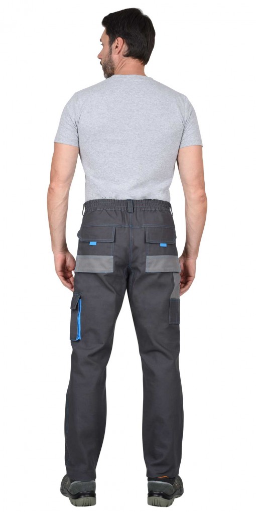 Брюки СИРИУС-ДВИН темно-серые с голубым