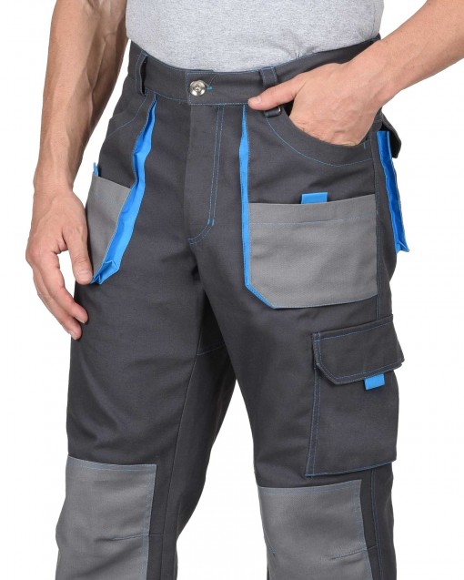 Брюки СИРИУС-ДВИН темно-серые с голубым