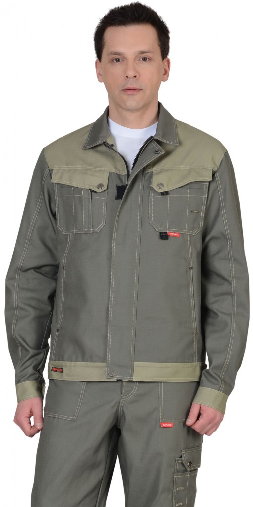 Куртка СИРИУС-ВЕСТ-ВОРК темно-оливковая со светло-оливковым