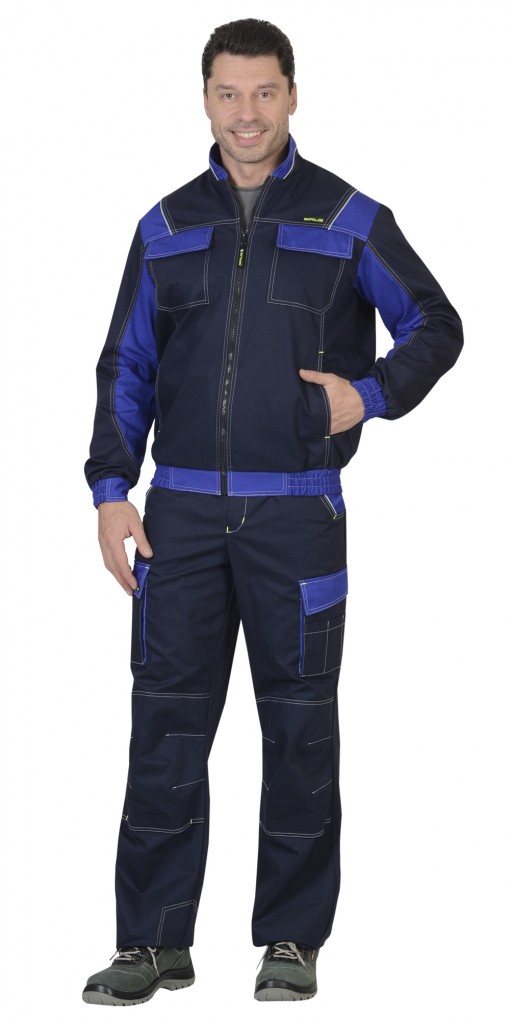 Куртка СИРИУС-КАРАТ-РОСС темно-синяя с васильковым