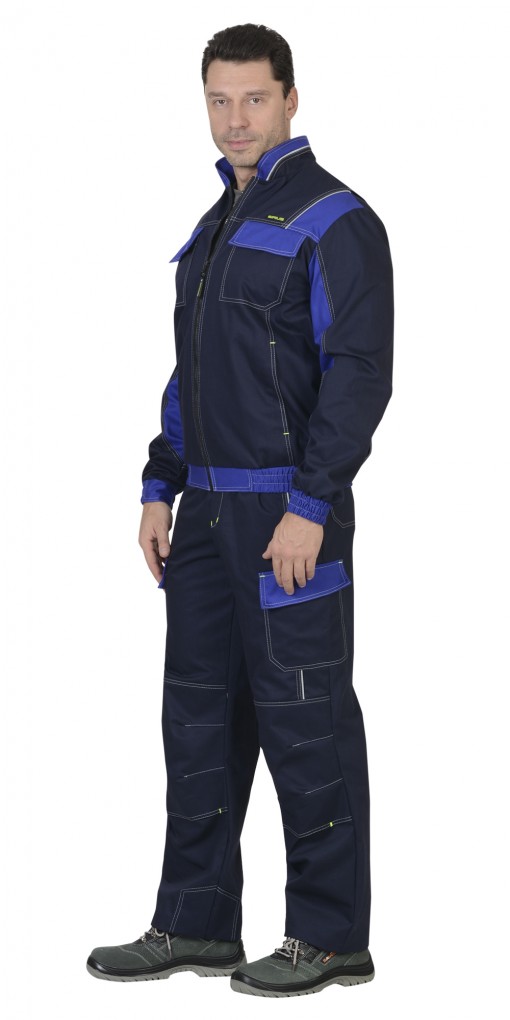 Куртка СИРИУС-КАРАТ-РОСС темно-синяя с васильковым