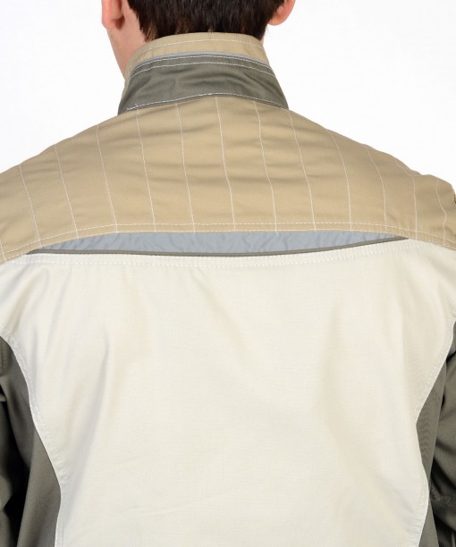 Куртка СИРИУС-КАСПИЙ молочная с оливковым и песочным и СОП