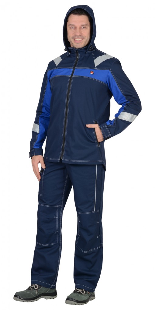Куртка СИРИУС-СИДНЕЙ синяя с васильковым и СОП