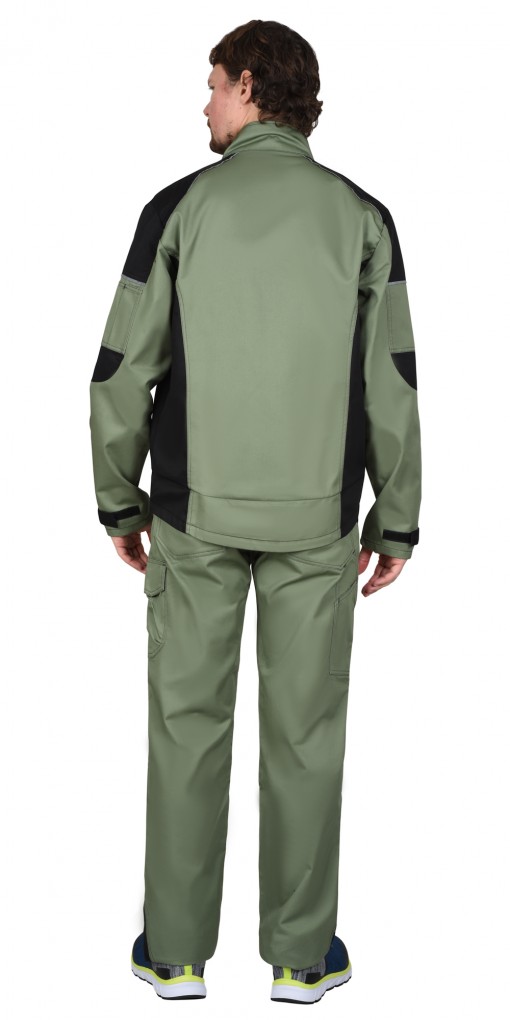 Куртка СИРИУС-ЦИТРИН светло-оливковая с черным