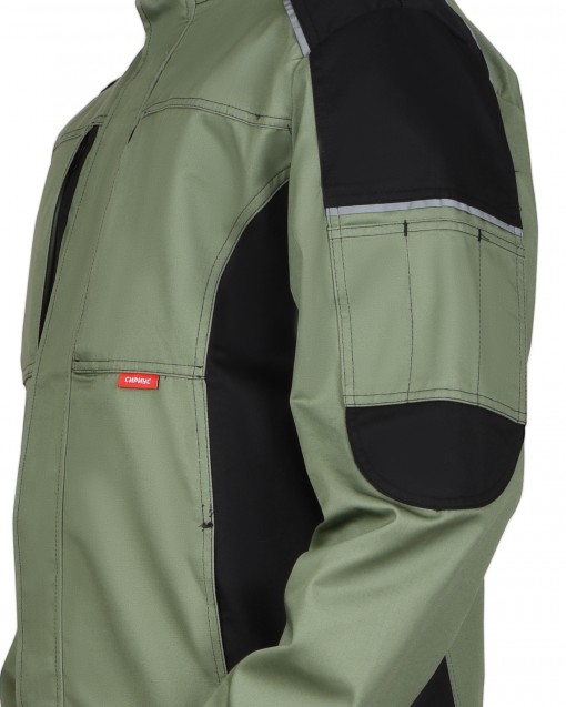 Куртка СИРИУС-ЦИТРИН светло-оливковая с черным