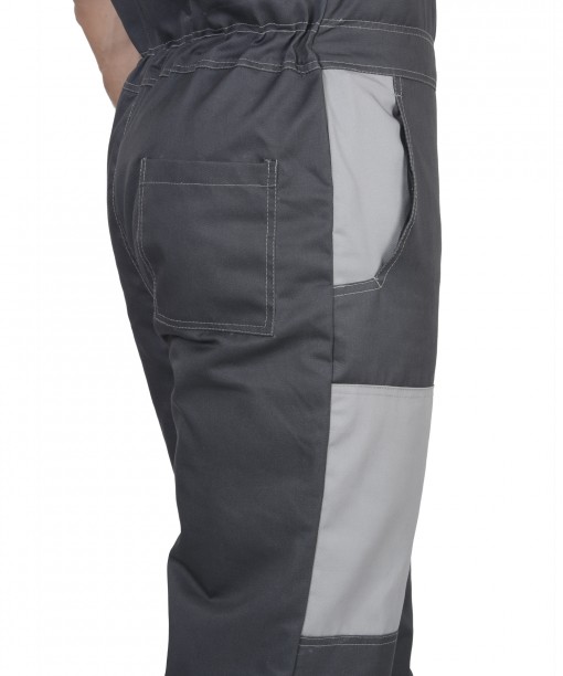 Костюм СИРИУС-ФАВОРИТ зимний: куртка кор., полукомбинезон тёмно-серый с серым