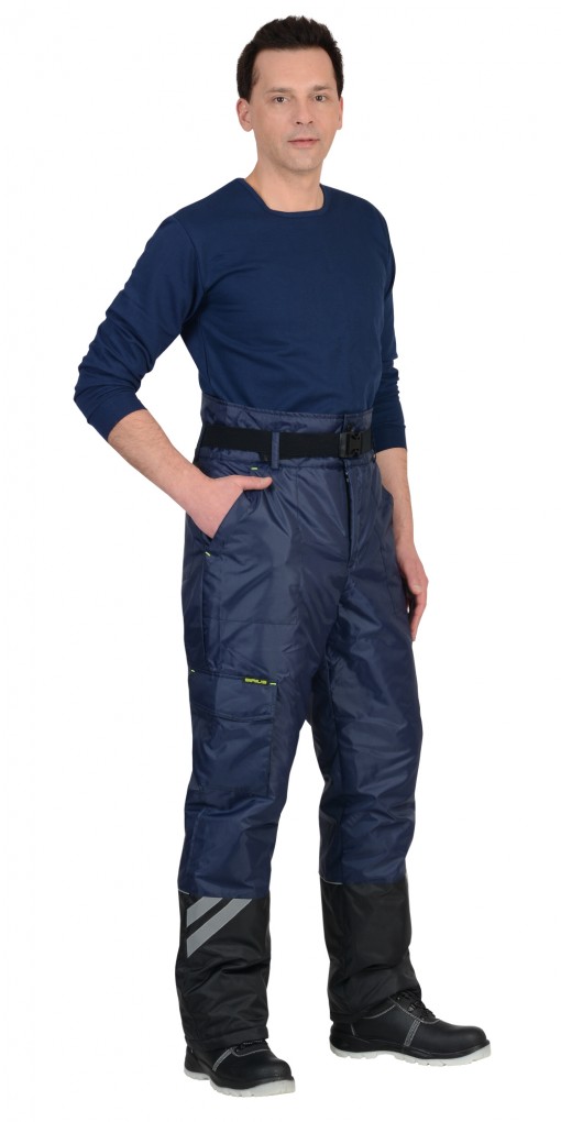 Костюм СИРИУС-ФОТОН зимний: куртка дл., брюки тёмно-синий с черным и СОП-25 мм.