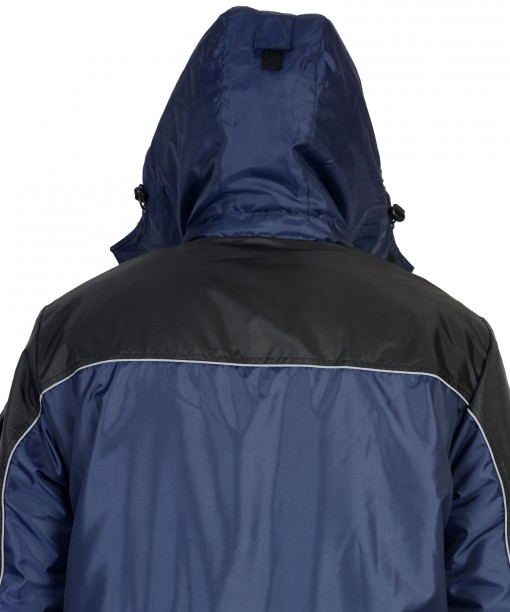 Костюм СИРИУС-ФОТОН зимний: куртка дл., брюки тёмно-синий с черным и СОП-25 мм.