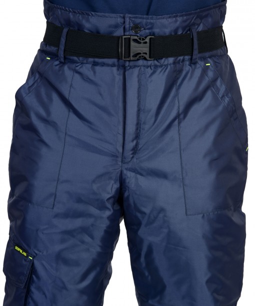 Костюм СИРИУС-ФОТОН зимний: куртка дл., брюки тёмно-синий с черным и СОП-25 мм.