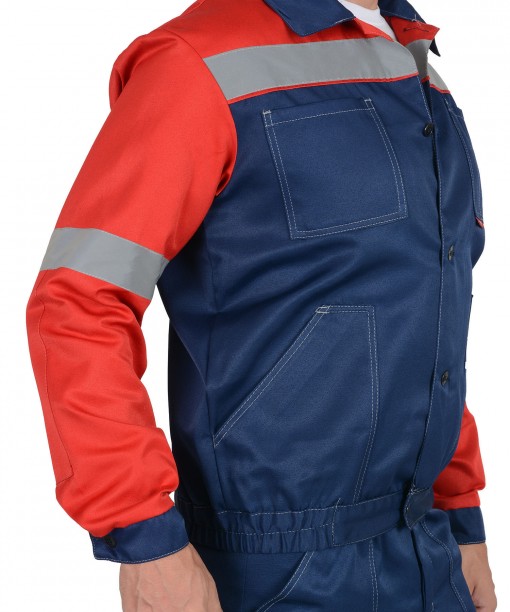 Костюм СИРИУС-ЛЕГИОНЕР куртка, брюки, синий с красным и СОП 50 мм