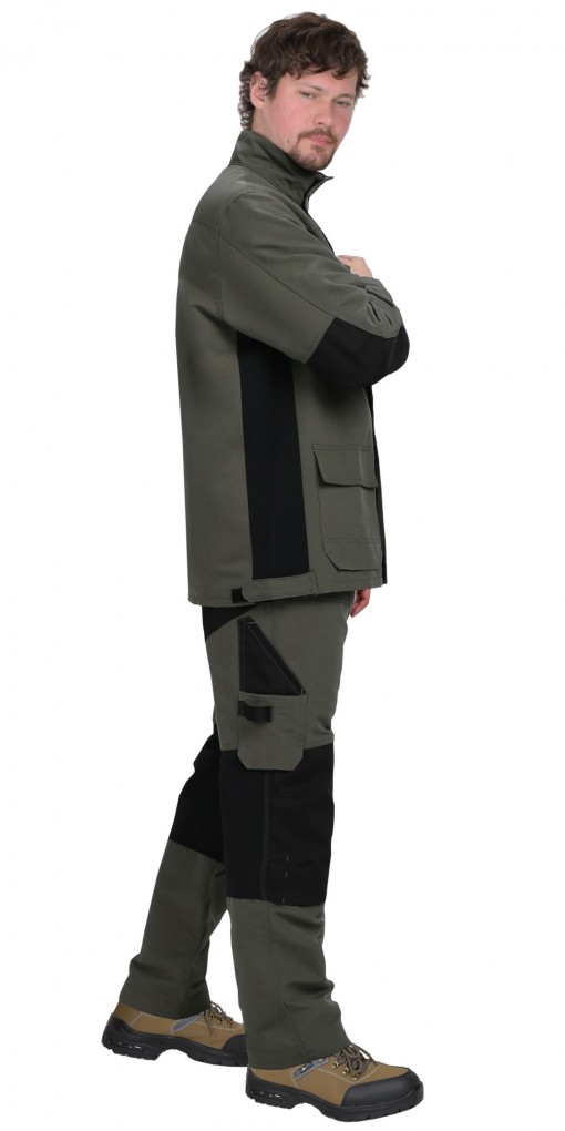 Костюм СИРИУС-ТРИТОН куртка/брюки хаки с черным