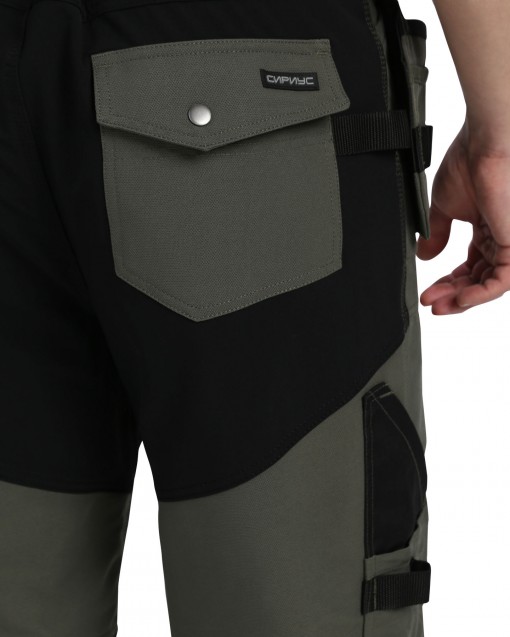 Костюм СИРИУС-ТРИТОН куртка/брюки хаки с черным